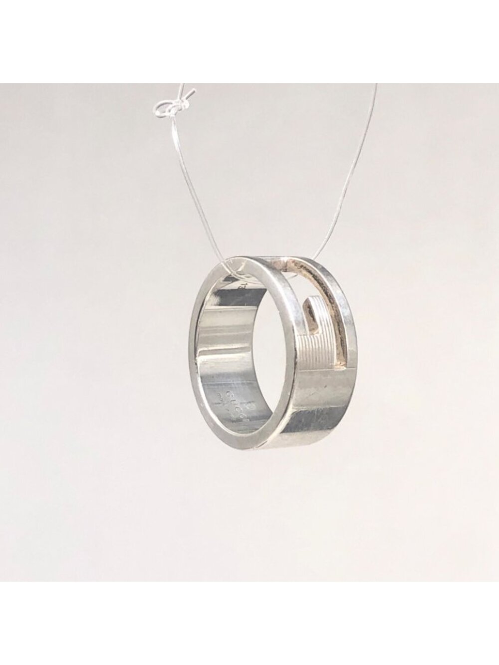 Gucci Silver Ring GG Necklace - Picture 6 of 9